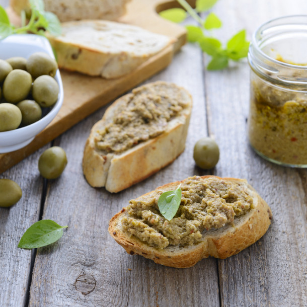 Tartinade aux olives vertes