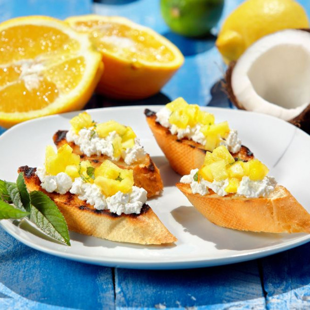 Tartine ananas - coco