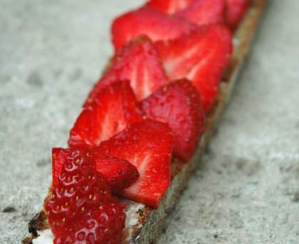Tartines aux fraises de Mamy Gilda