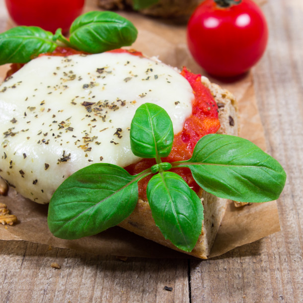 Tartines campagnardes tomate-mozzarella
