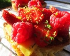 Tartines de fruits rouges acidulés