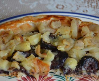 Tatin au boudin noir et aux pommes