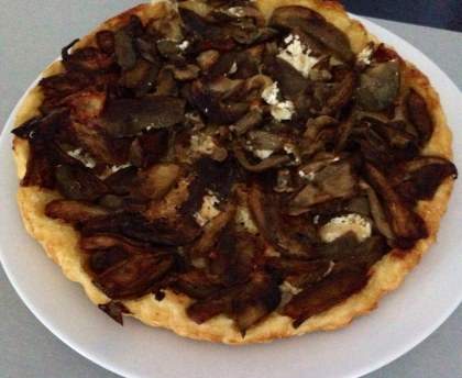Tatin d'aubergines au chèvre