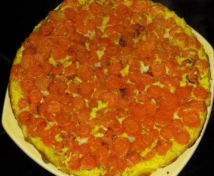 Tatin de carottes (chèvres-curry)