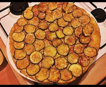 Tatin de courgettes à la mozzarella
