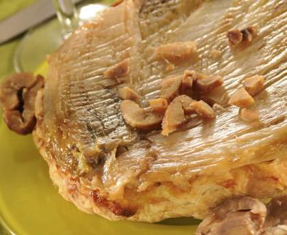 Tatin d'endives aux marrons