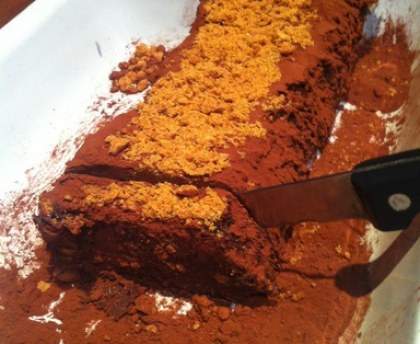 Terrine chocolat speculoos sans four