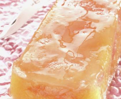 Terrine de mangue et pamplemousse rose