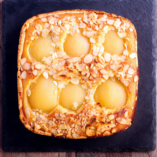 Terrine de poires à la crème d'amandes