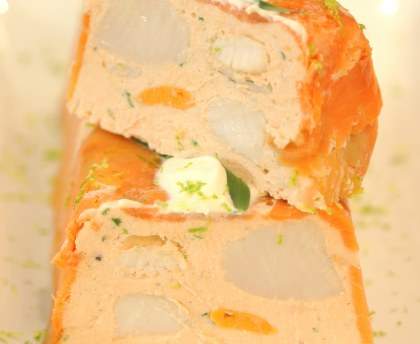 Terrine de saint-jacques et saumon 