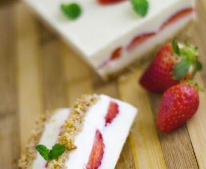 Terrine fraise chocolat blanc