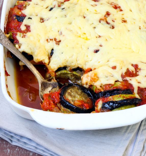 Tian de courgettes, aubergines et tomates rapide