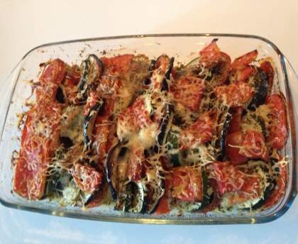Tian de légumes à la mozzarella