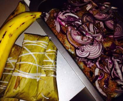 tilapia et bananes plantins