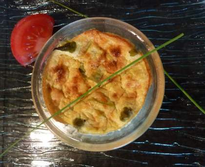 Timbale d'asperges au crabe