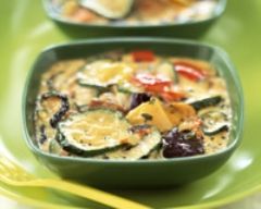 Timbale de légumes sauce à l'oseille