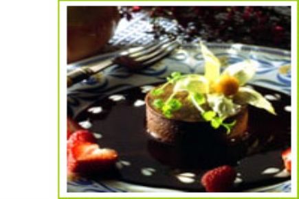 Timbales au chocolat et leur coulis