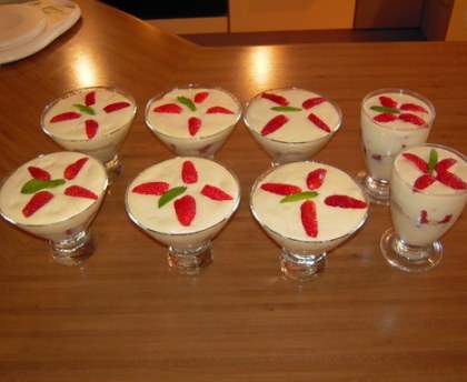 Tiramisu au chocolat blanc et aux fraises