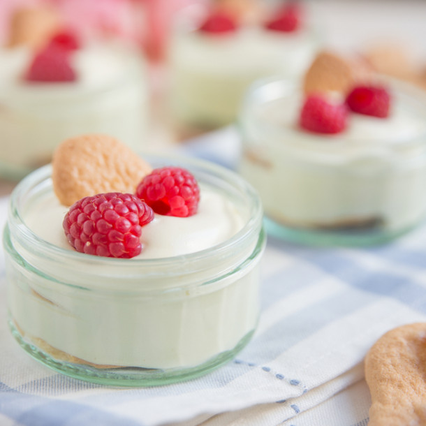 Tiramisu au citron et aux framboises