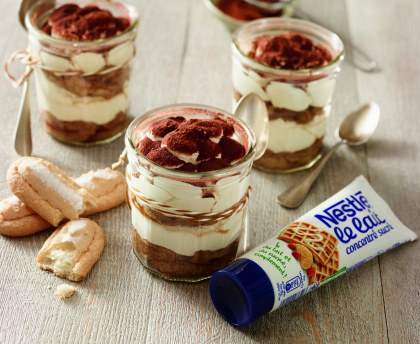 Tiramisu express au lait concentré sucré
