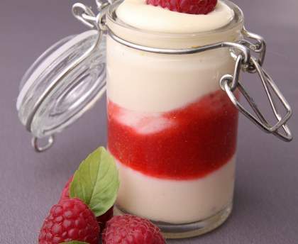 Tiramisu fondant aux framboises