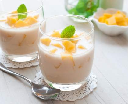 Tiramisu léger aux pêches