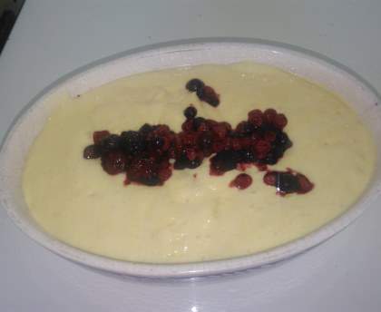 Tiramisu mangue fruits rouges