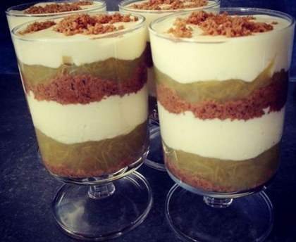 Tiramisu rhubarbe et speculoos