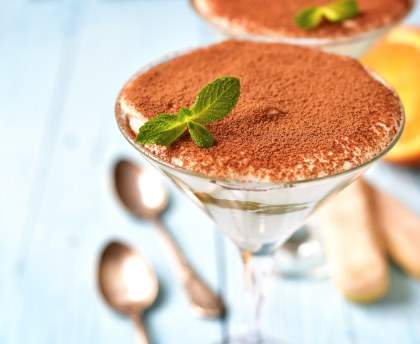 Tiramusu aux fraises et liqueur d'orange