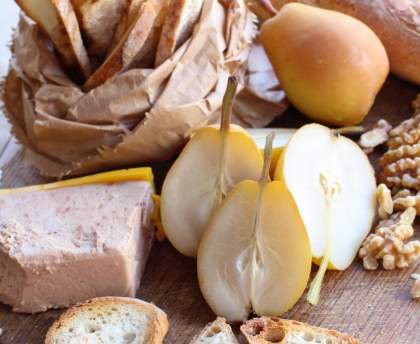 Toast au foie gras et champignons 