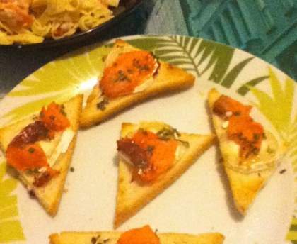 Toasts au miel et saumon