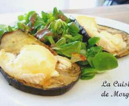 Toasts d'aubergine au chèvre