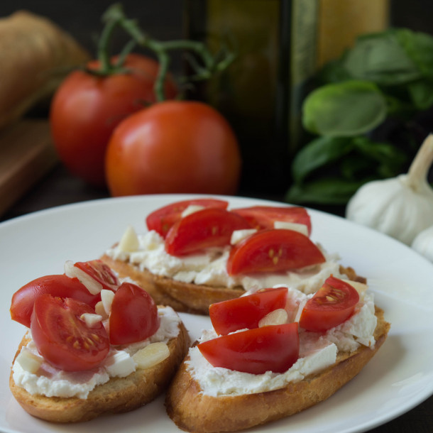 tomate au four à la ricotta