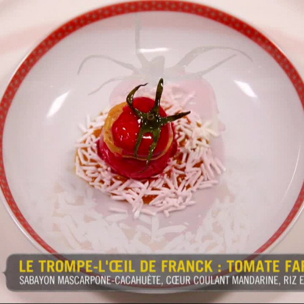 Tomate farcie et riz blanc