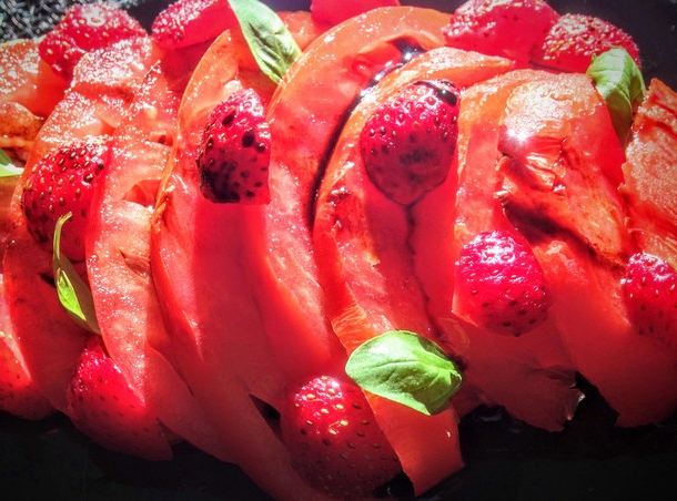 Tomate Saint Pierre au fraise balsamique