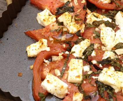Tomates à la feta grillée