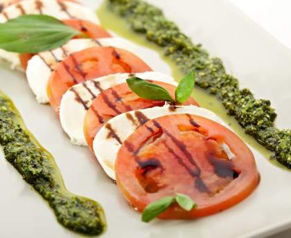 Tomates à la mozzarella