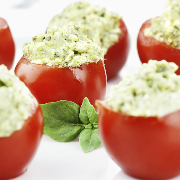 Tomates au guacamole 