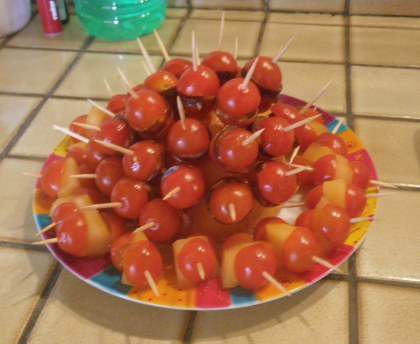 Tomates cerise pour l'apéritif