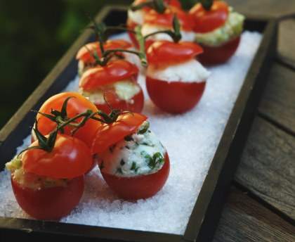 Tomates cerises aux 4 surprises