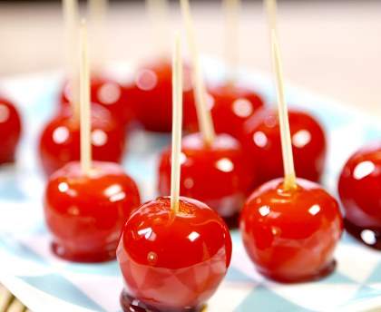 Tomates cerises façon pommes d'amour