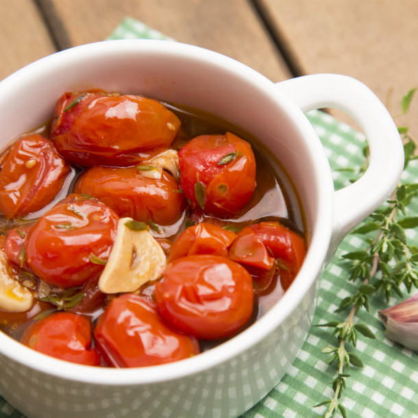 Tomates confites à la marocaine