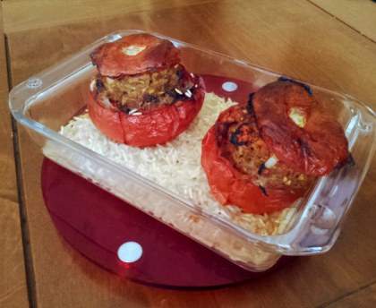 Tomates farcies au bœuf et curry