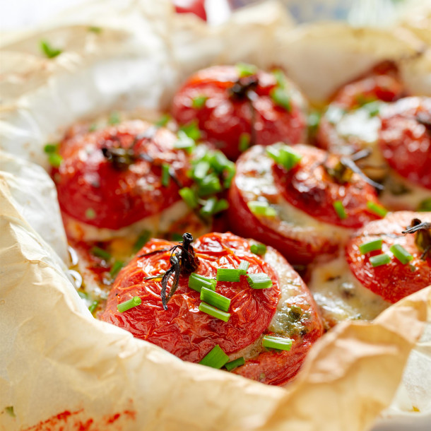Tomates farcies au chèvre    faciles