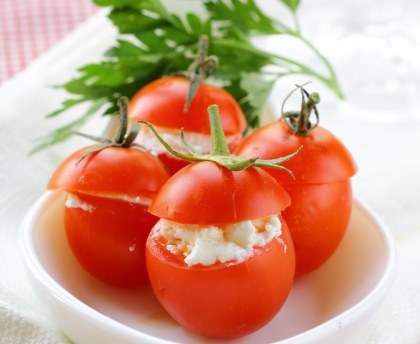 Tomates farcies au fromage