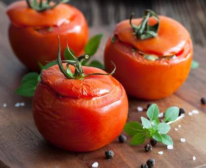 Tomates farcies au jambon