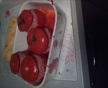 Tomates farcies aux 3 viandes