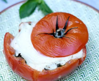 Tomates mozzarella au four