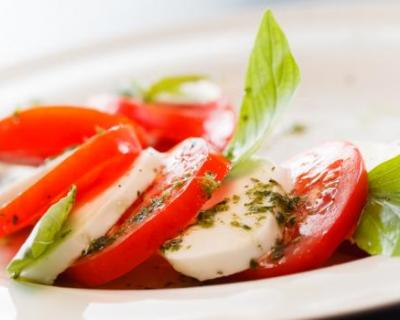 Tomates mozzarella simples
