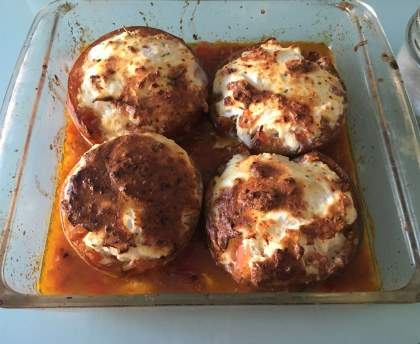 Tomates soufflées à la ricotta